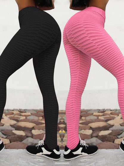 Crochet Hollow Solid Yoga Leggings