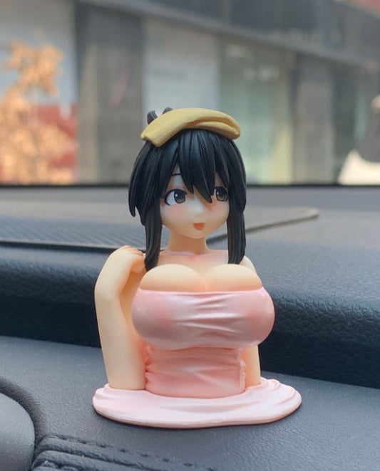 Shaking Fidget Toy Girl Anime Figure Ornament Car Bike Motorcycle Handmade Kanako