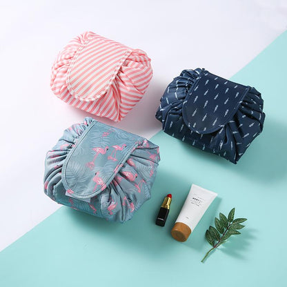 Portable Drawstring Cosmetic Bag Travel Makeup Pouch Toiletry Bag