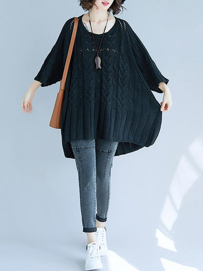 Casual Batwing Knitting Sweater