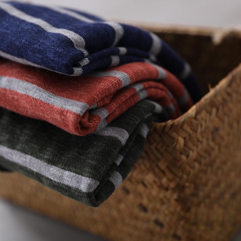 Buykud Soft Comfort Classic Stripe Casual Knitted Hoodie