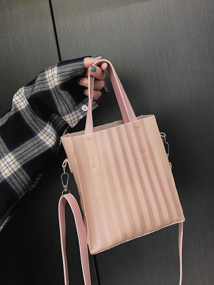 Silica Gel Solid One-shoulder Crossbody Bag