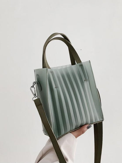 Silica Gel Solid One-shoulder Crossbody Bag