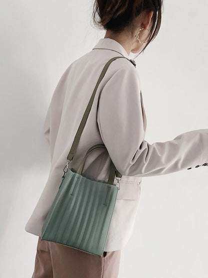 Silica Gel Solid One-shoulder Crossbody Bag