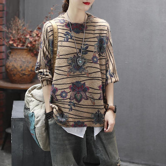 Beautiful Color Pattern Soft Warm Sweater