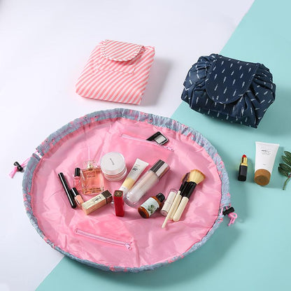 Portable Drawstring Cosmetic Bag Travel Makeup Pouch Toiletry Bag