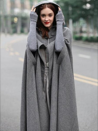 Retro Batwing-sleeves Cape Tops