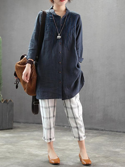 Vintage Summer Lapel Shirt