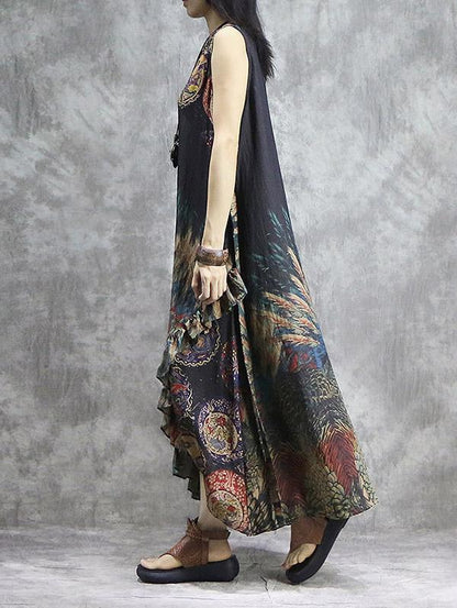 Original Split-joint Oversize Long Dress