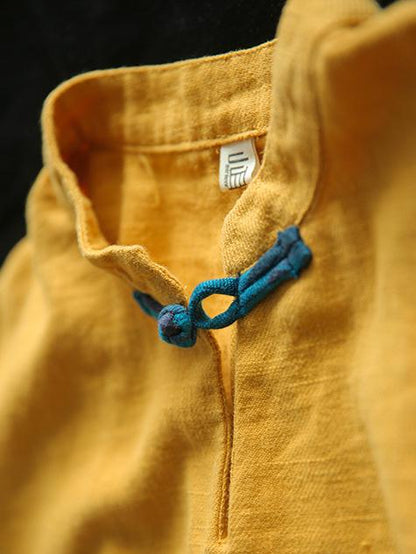 Vintage Ramie Chinese Style Shirt