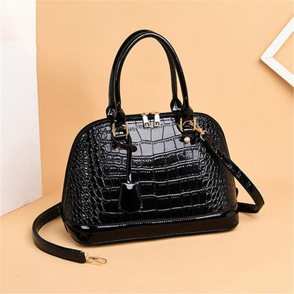Crocodile Pattern Handbag Temperament Shoulder Bag Shell Bag