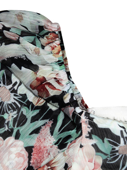 Fashion Multi-Colored Floral Printed Rompers