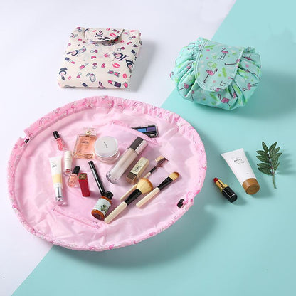 Portable Drawstring Cosmetic Bag Travel Makeup Pouch Toiletry Bag
