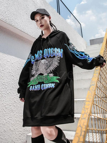 Loose Street Printed Hoodies