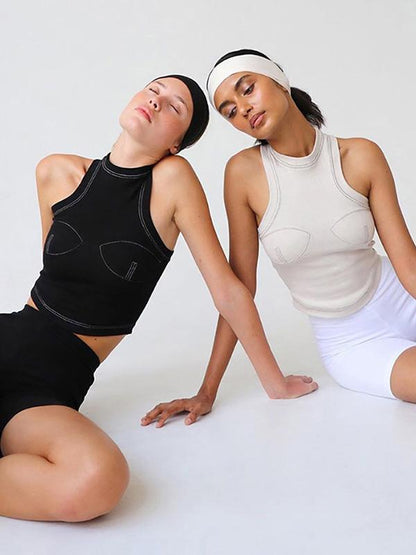 Solid Sleeveless Round-Neck Tank