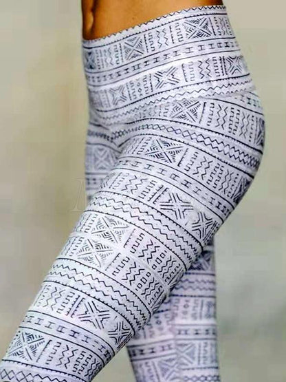 Quick-dry Floral Printed Elasticity Sports Leggings