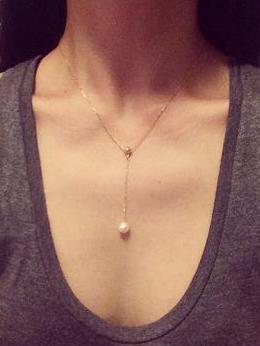 Adjustable Single Bead Necklace Accessories