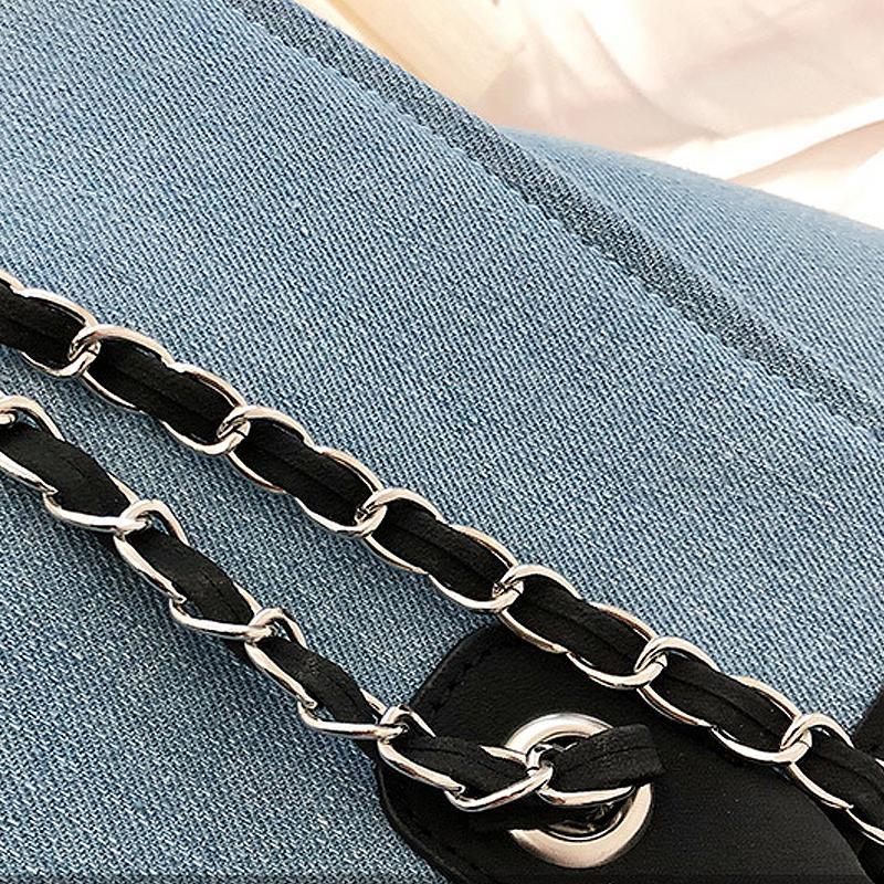 Fashion Canvas Shoulder Bag Women Chain Bag