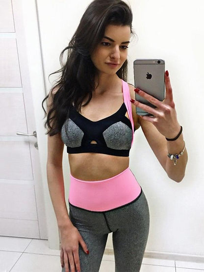 Color-block Sports Yoga Suits