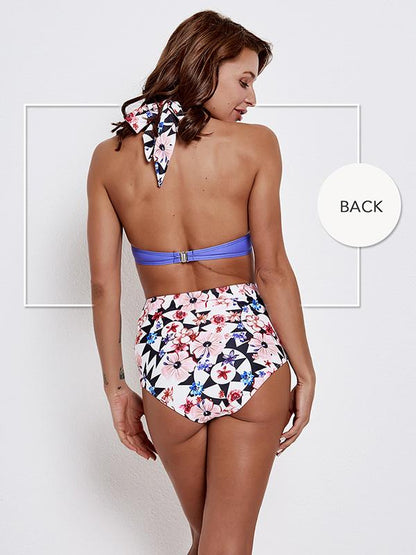 High Waist Halter-neck Bikinis Swimwear