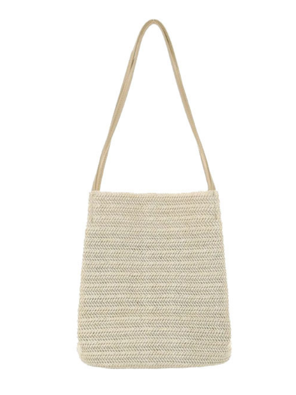 Casual Straw Bag Shoulder Bucket Bag