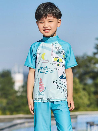 AONIHUA Animals Printed Boy Swimwear