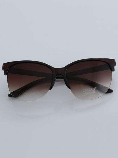 Retro Fashion Half Frame Sunglasses