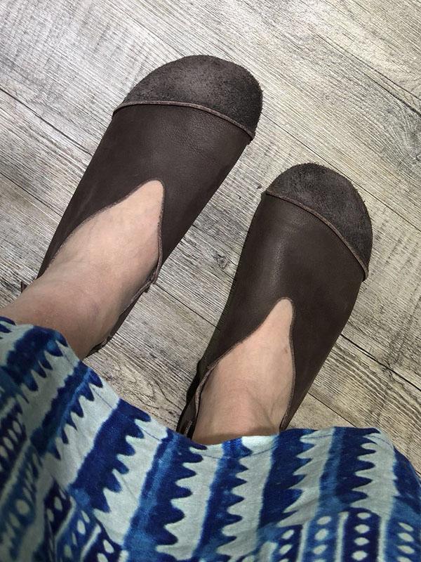 Cow Leather Nude Shoes