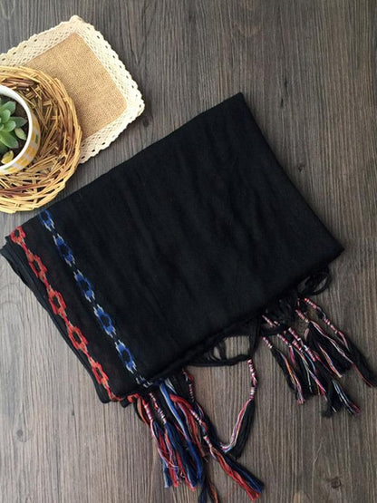 5 Colors Fashion Simple Tasseled Scarf