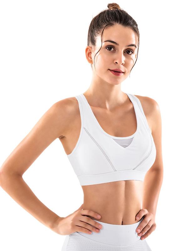 Solid Wrap Backless Quick Dry Sports Bra