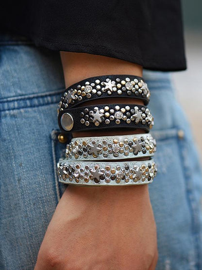 Fashion 2 Colors Imitation Leather Bracelet Accessories