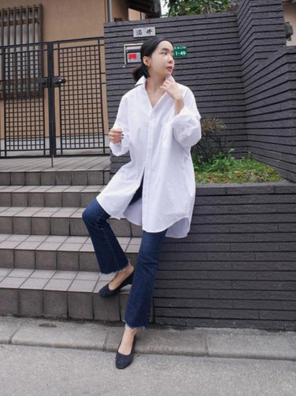 Loose Comfortable BF White Shirt