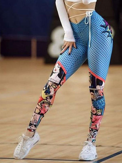 Fashion Floral Printed Fitness Yoga Legging