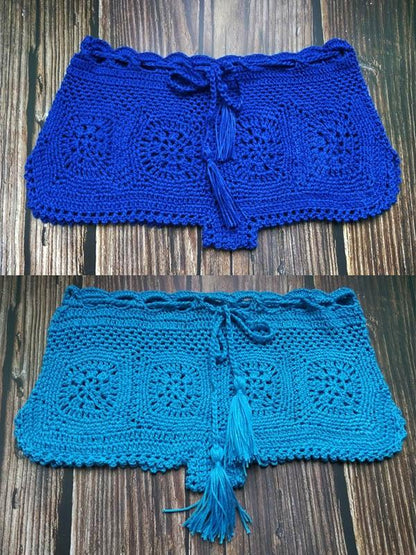 Beach Solid Crochet Short Bottom