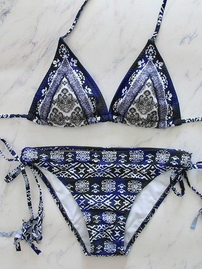 Sexy Floral Print Bikini Set