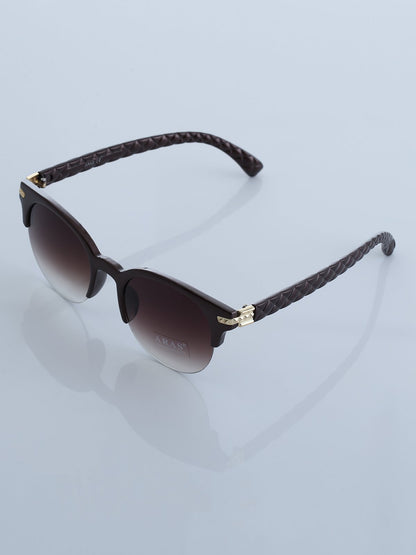 Retro Polarized Sunglasses Classic Half Frame Semi-Rimless