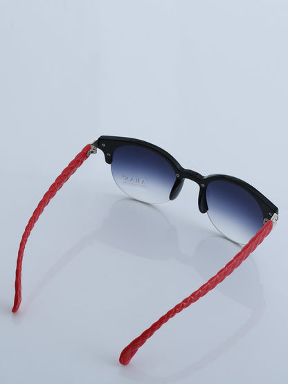 Retro Polarized Sunglasses Classic Half Frame Semi-Rimless