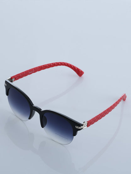 Retro Polarized Sunglasses Classic Half Frame Semi-Rimless