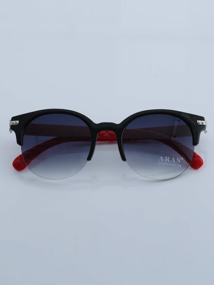 Retro Polarized Sunglasses Classic Half Frame Semi-Rimless