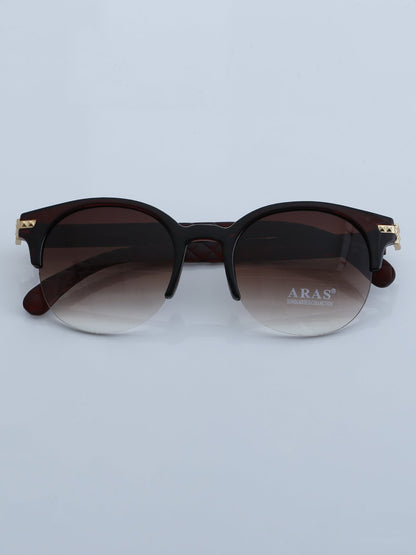 Retro Polarized Sunglasses Classic Half Frame Semi-Rimless