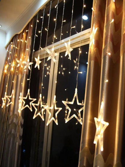 Christmas New Year or Party Star Decoration Lighting Garland