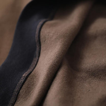 Pure Color Drawstring Plus Velvet Hoodie