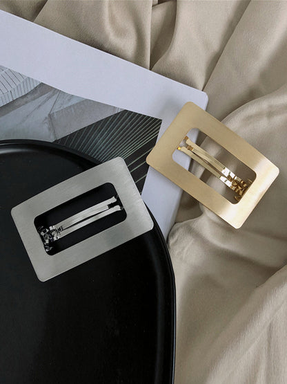 Original Simple Geometric Solid Color Hair Clips