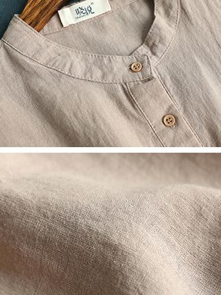 Solid High-low Short Sleeves Shirt