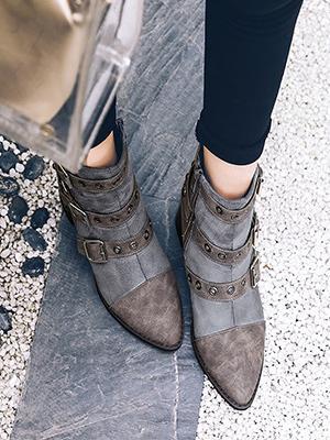 Fashion Bandage Ankle Boots Shoes