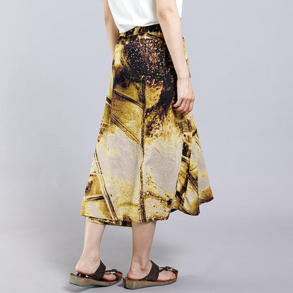 Casual Raindrop Printed Folded Women' Pants