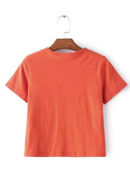 Printed Monogram Short Style Tees