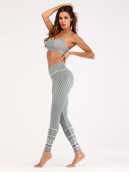 Printed Moisture Absorption Sweat Releasing Yoga&Gym Suits
