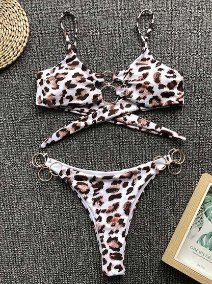 Scrunch Tie Back Bikini Swimsuit