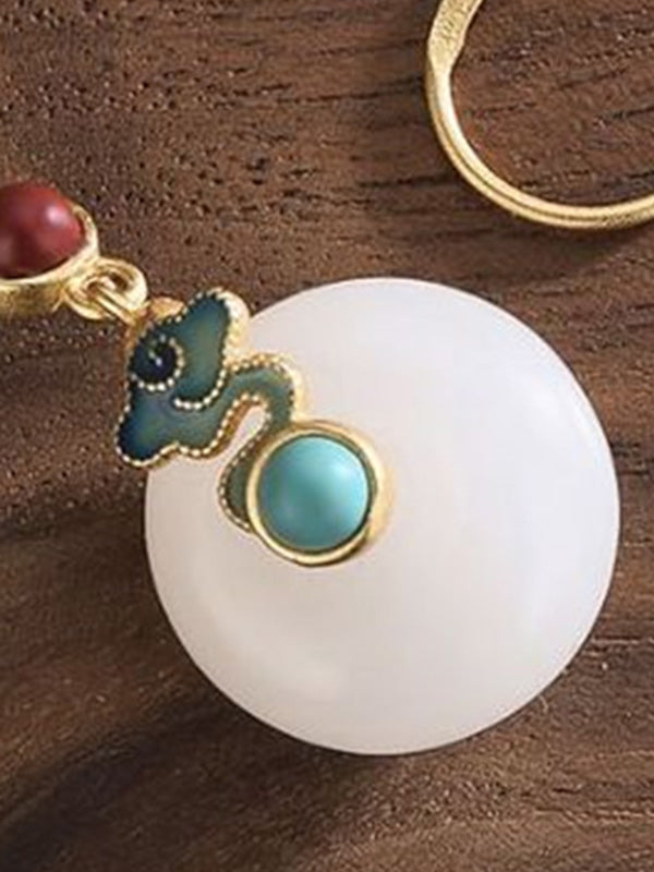 Vintage Cloud-Embellished Split-Joint Earrings Accessories